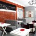 Adhesif publictaire pour table de restaurant