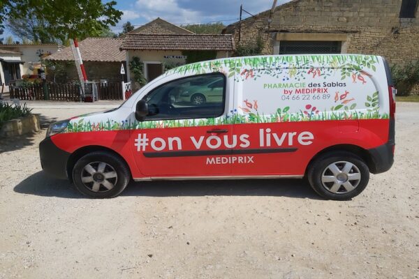 flocage complet d'une camionnette Monoprix